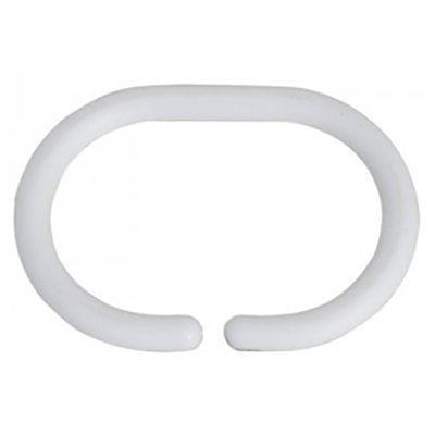 M S V - Anneaux Pour Rideau de Douche Blanc Lot de 12