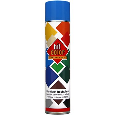 HITCOLOR - Peinture Brillante HitColor Aérosol 600ml Bleu ciel