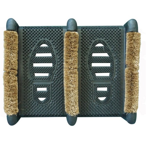 Tapis Gratte Bottes caoutchouc et coco 33x39cm