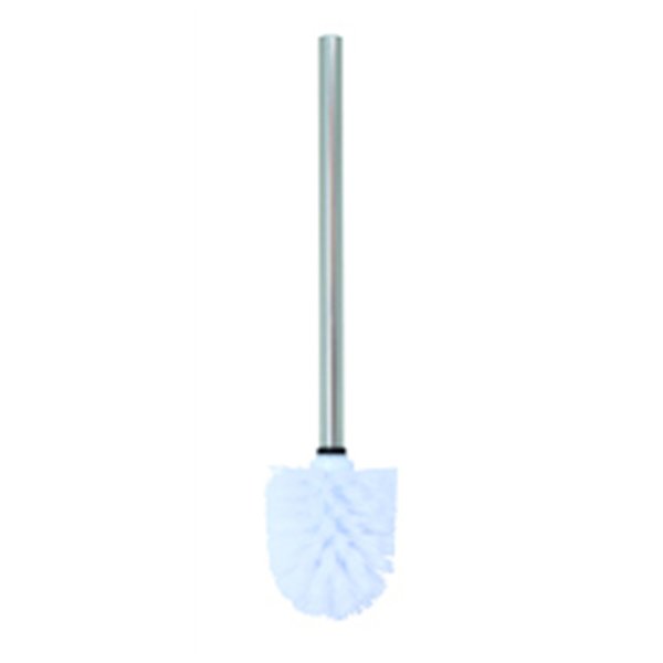MSV - Brosse wc manche inox boule blanche