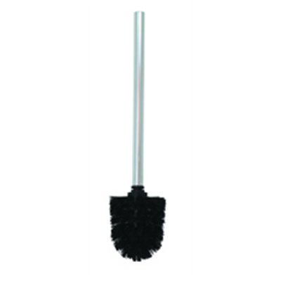 M S V - Brosse WC Boule Noire et Manche Inox