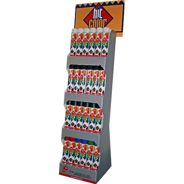 HITCOLOR - Box Hit Color 72 Aérosols 600ml