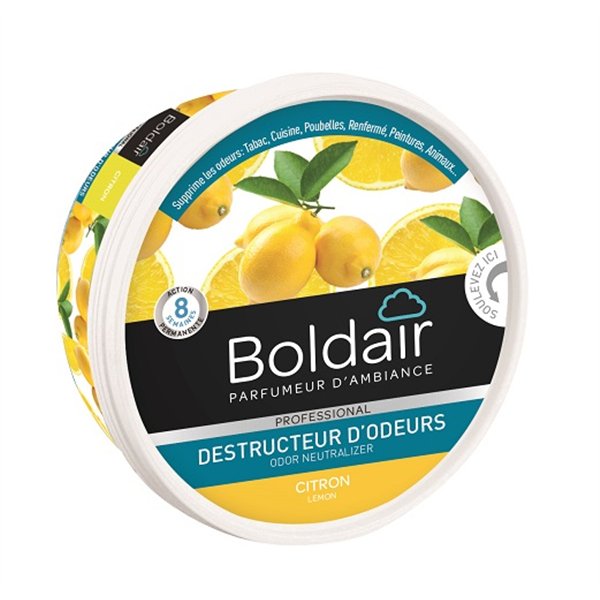 BOLDAIR - Boldair gel destructeur d'odeurs citron 300g