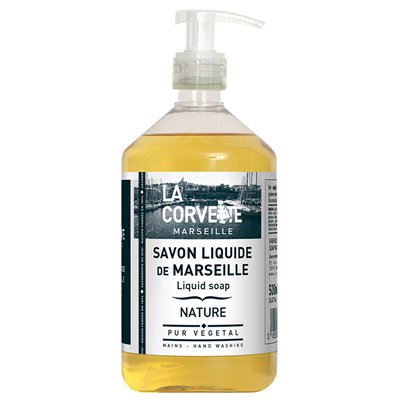 LA CORVETTE - Savon liquide de Marseille sans parfum - 500 ml