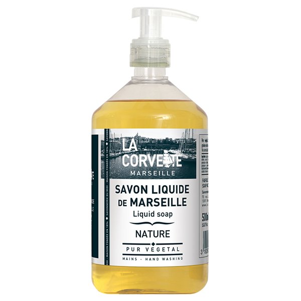 LA CORVETTE - Savon liquide de Marseille sans parfum - 500 ml