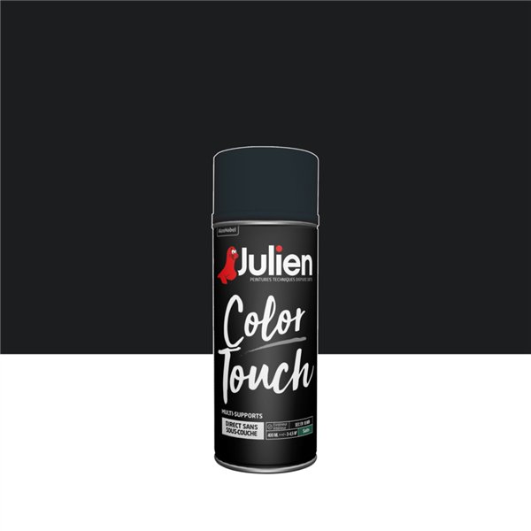 JULIEN - Bombe peinture noir satiné - 400 mL