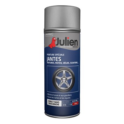 JULIEN - Aérosol Spécial Jantes 400ml Gris Brillant