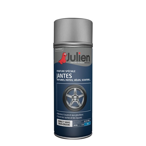 JULIEN - Aérosol Spécial Jantes 400ml Noir Mat