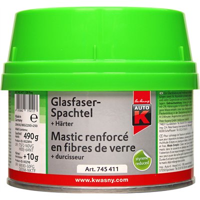 AUTO K - Mastic Renforcé en Fibres de Verre + Durcisseur