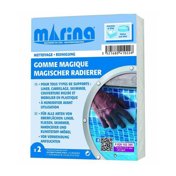 MARINA - Gomme Magique Lot de 2