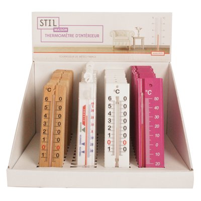 STIL - Thermomètre Présentoir Mixte de 48 Essentiels Couleurs