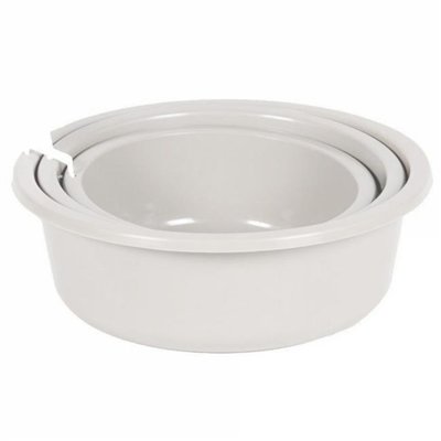 EDA - Cuvette ronde 3.2l 5l 7.9l x3 blanc cérusé