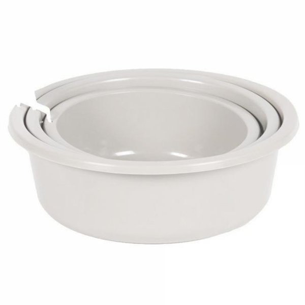 EDA - Cuvette ronde 3.2l 5l 7.9l x3 blanc cérusé
