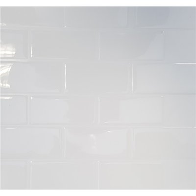 ACCESS DECO - Carrelage Adhésif 3D Faïence Blanc