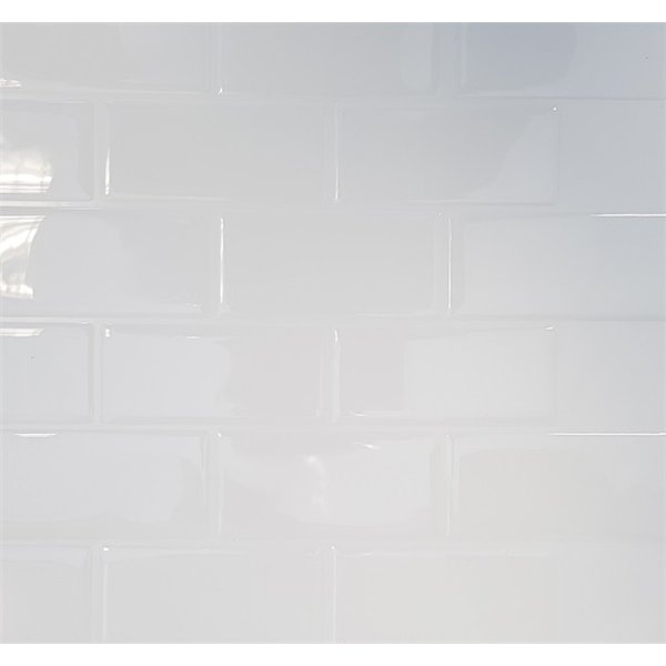 ACCESS DECO - Carrelage Adhésif 3D Faïence Blanc