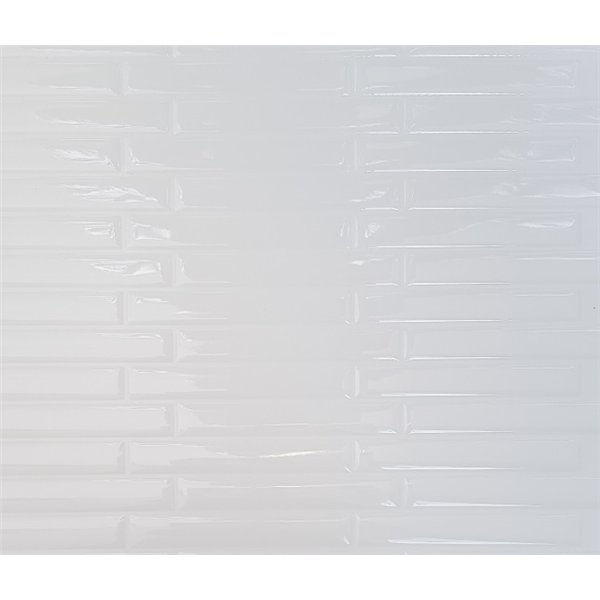 ACCESS DECO - Carrelage Adhésif 3D Listel Blanc