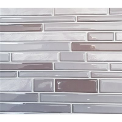 ACCESS DECO - Carrelage Adhésif 3D Parement Gris