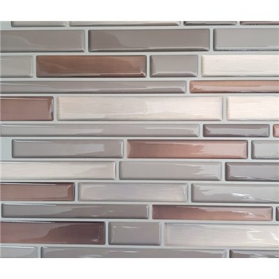 ACCESS DECO - Carrelage Adhésif 3D Parement Taupe