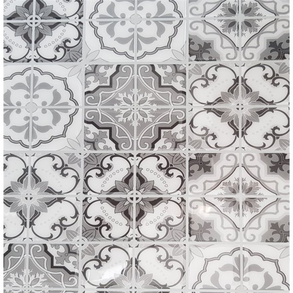 ACCESS DECO - Carrelage Adhésif 3D Vintage Noir