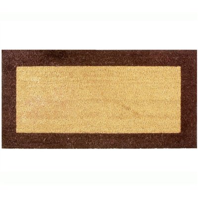 BTB - Tapis coco 17mm Ecru/Marron