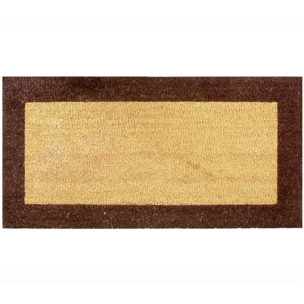 BTB - Tapis coco 17mm Ecru/Marron