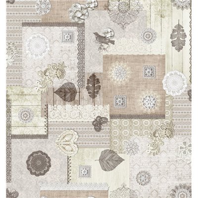 DC TABLE - Nappe Fibranne Bergamo 138cmx15m Avignon 1 Beige