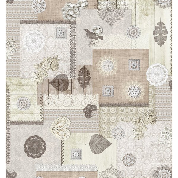 DC TABLE - Nappe Fibranne Bergamo 138cmx15m Avignon 1 Beige