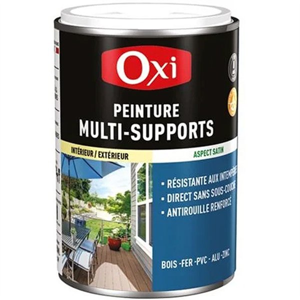 OXI - Peinture top 3 bois fer pvc 250ml blanc crème