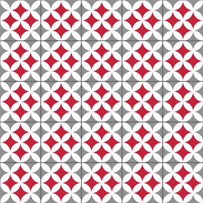 ACCESS DECO - Carrelage Adhésif 3D Odense Rouge