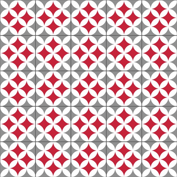 ACCESS DECO - Carrelage Adhésif 3D Odense Rouge