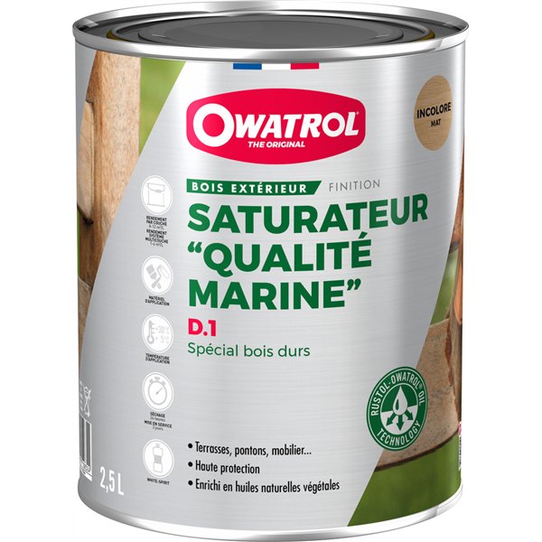 OWATROL - Durieu saturateur bois deks olje D1 2.5l