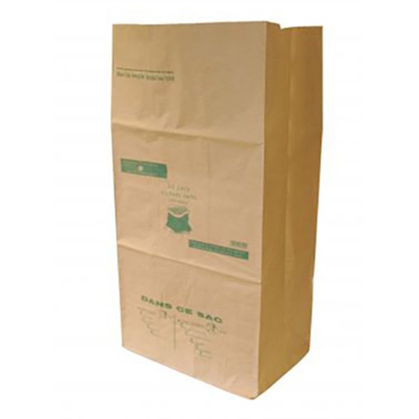 PUBLI EMBAL - Sac Papier Kraft Déchets Verts - Lot de 5