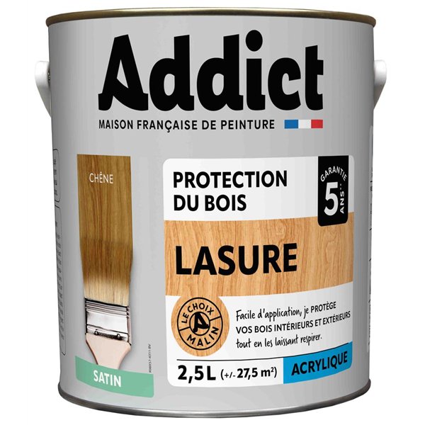 ADDICT - Addict Lasure Bois Acrylique Satin 2.5L
