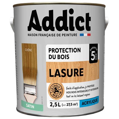 ADDICT - Addict Lasure Bois Acrylique Satin 2.5L