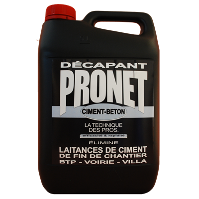 PRONET - Décapant Ciment Béton Laitance 5L
