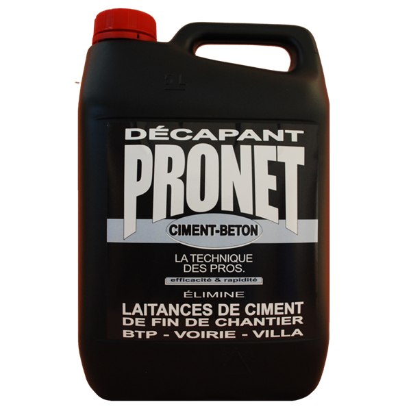 PRONET - Décapant Ciment Béton Laitance 5L