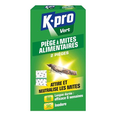 KPRO - Mites alimentaires 100% naturel piège x2 Kapo Vert