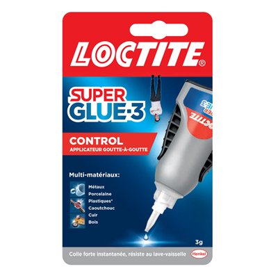 LOCTITE - LOCTITE Colles Cyanoacrylates SUPERGLUE-3 Liquide Control 3g Blister
