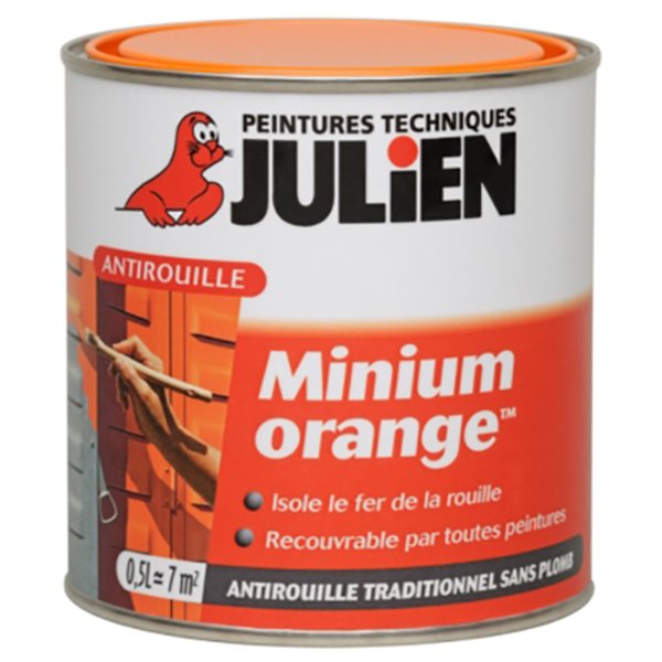 JULIEN - Antirouille prim orange 0.50l 107103 5107982