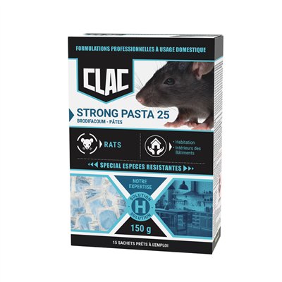 CLAC - Clac Raticide en Pâte Huilée Spécial Rats Boîte de 150g TP14