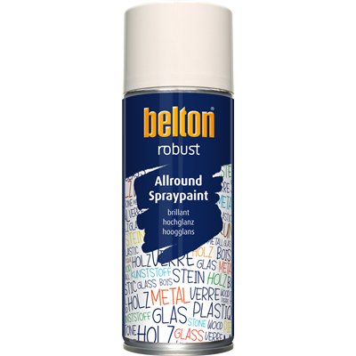 BELTON - Peinture de Finition Brillante Robust Aérosol 400ml Blanc