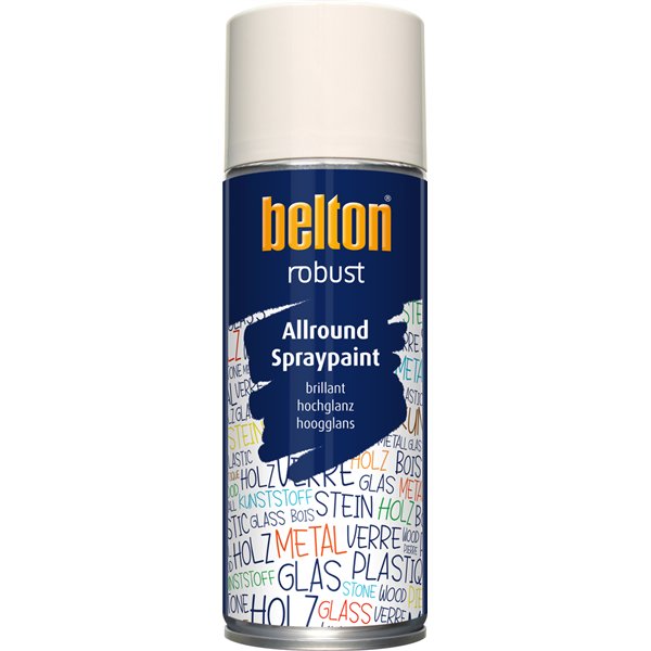 BELTON - Peinture de Finition Brillante Robust Aérosol 400ml Blanc