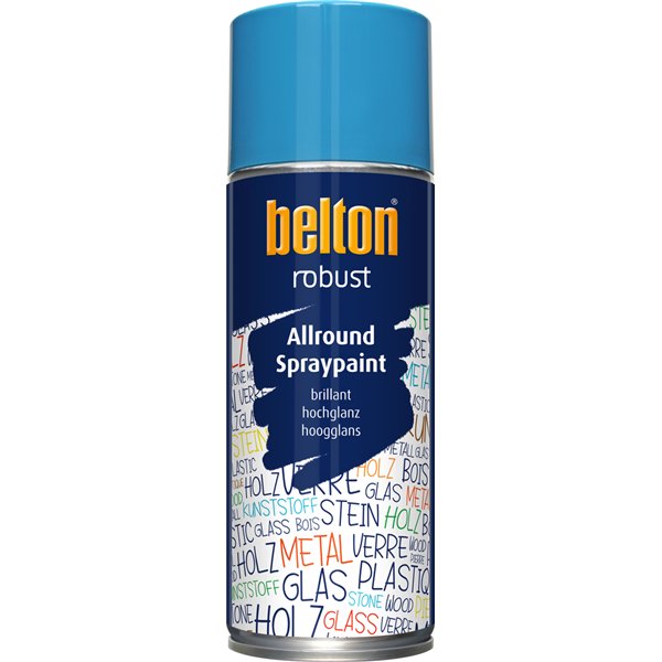 BELTON - Peinture de Finition Brillante Robust Aérosol 400ml bleu clair