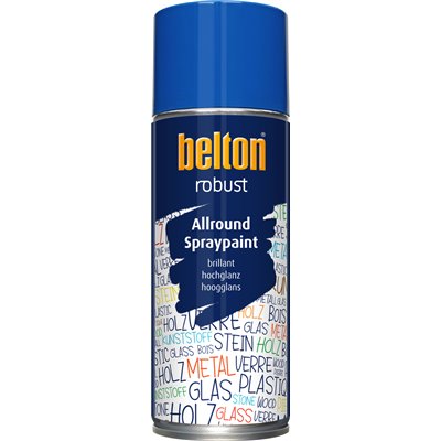 BELTON - Peinture de Finition Brillante Robust Aérosol 400ml bleu gentiane
