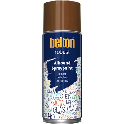 BELTON - Peinture de Finition Brillante Robust Aérosol 400ml fauve