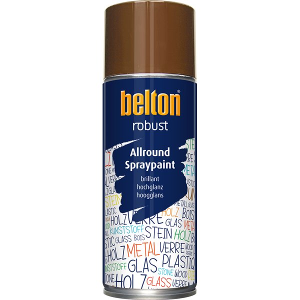BELTON - Peinture de Finition Brillante Robust Aérosol 400ml fauve