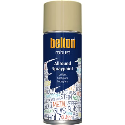 BELTON - Peinture de Finition Brillante Robust Aérosol 400ml gris silex