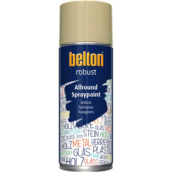 BELTON - Peinture de Finition Brillante Robust Aérosol 400ml gris silex
