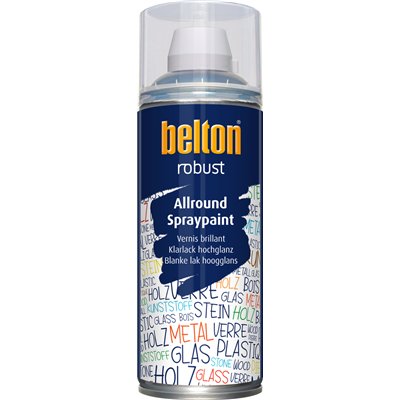 BELTON - Vernis de Finition Brillant Robust Aérosol 400ml