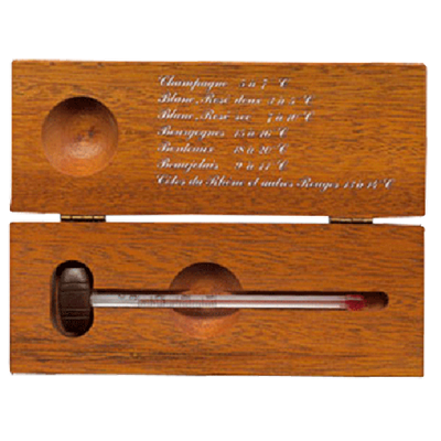 STIL - Thermomètre à Vin Coffret Bois Imprimé
